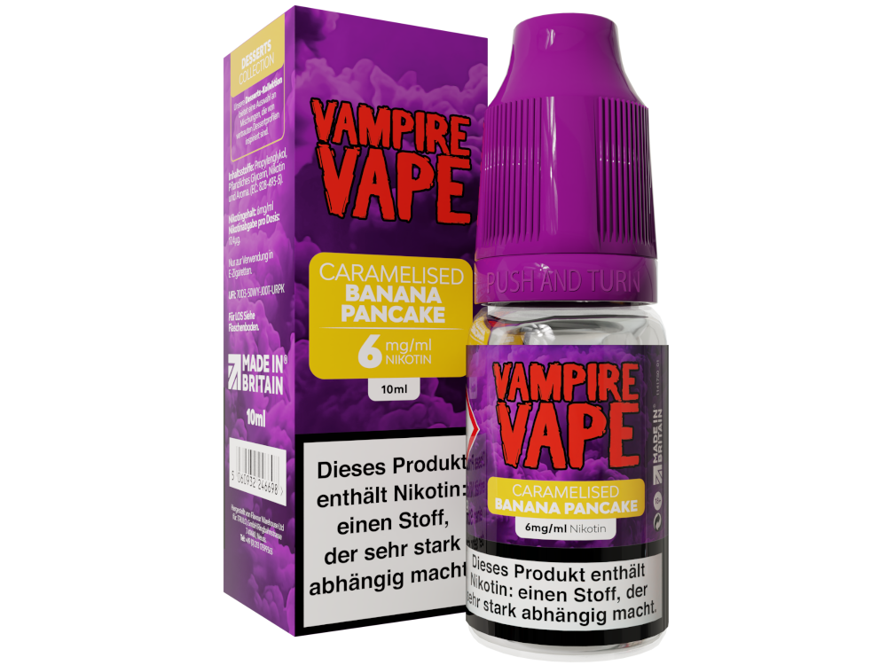 Vampire Vape - Dessert Collection - E-Zigaretten Liquid - Caramelised Banana Pancake