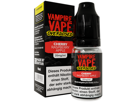 Vampire Vape - Overdosed - Nikotinsalz Liquid - Cherry Raspberry Apple