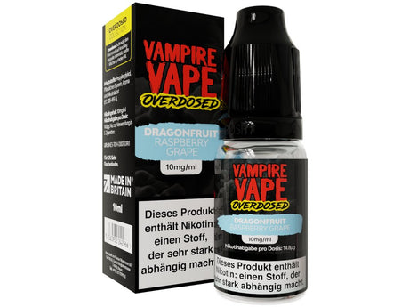 Vampire Vape - Overdosed - Nikotinsalz Liquid - Dragonfruit Raspberry Grape