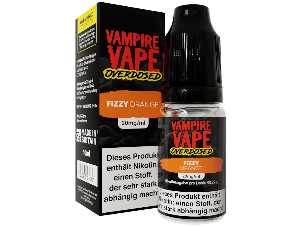 Vampire Vape - Overdosed - Nikotinsalz Liquid - Fizzy Orange