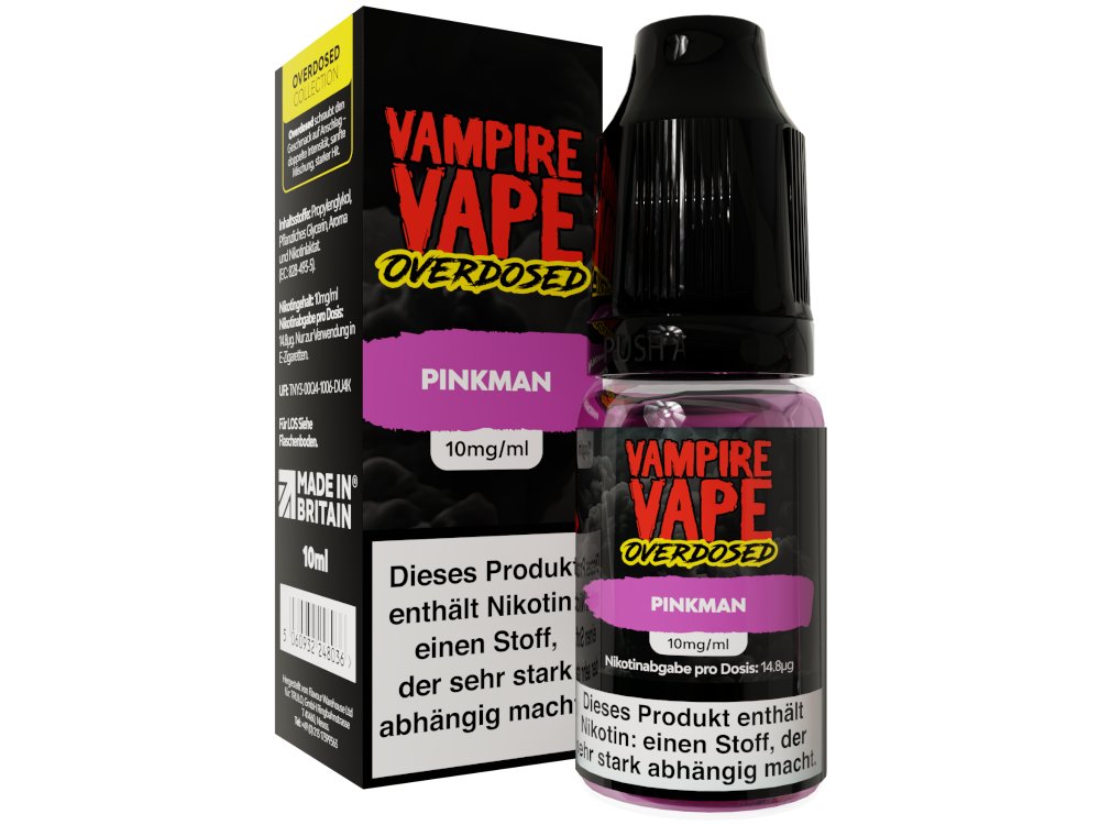 Vampire Vape - Overdosed - Nikotinsalz Liquid - Pinkman