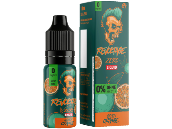 Green Orange 10ml Nikotinsalz Liquid Revoltage 0mg Nikotin