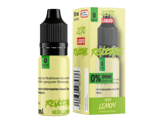 Neon Lemon 10ml Nikotinsalz Liquid Revoltage 0mg Nikotin