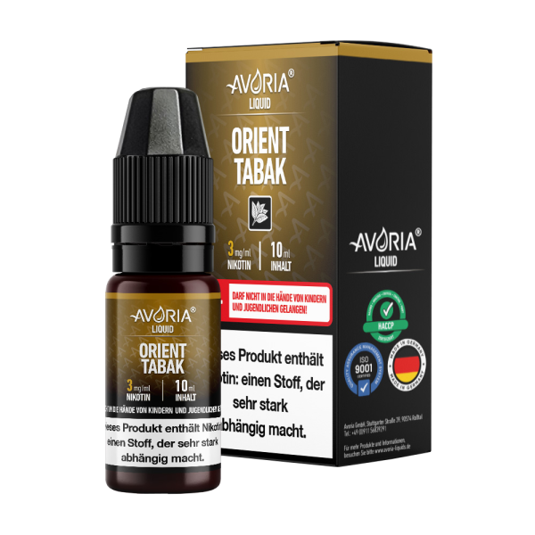 Orient Tabak Liquid 10ml von Avoria