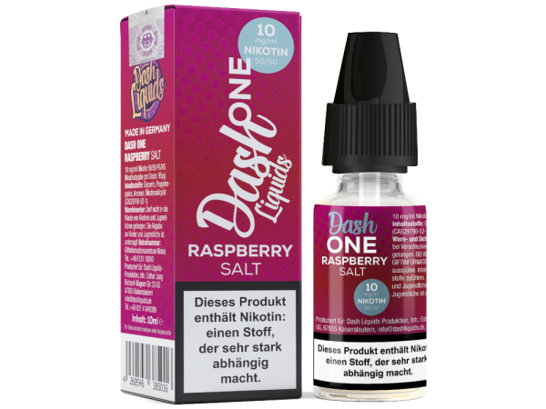 Raspberry 10ml Nikotinsalz Liquid von Dash Liquids 10mg