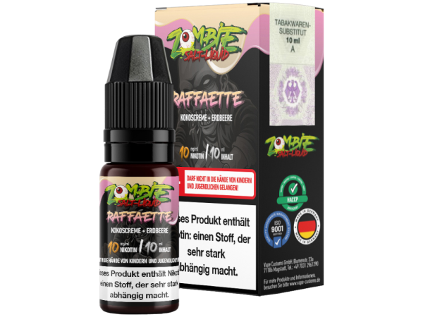 Raffaette 10ml Nikotinsalz Liquid Zombie 10mg