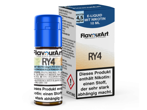 FlavourArt - RY4 E-Zigaretten Liquid 4,5 mg/ml