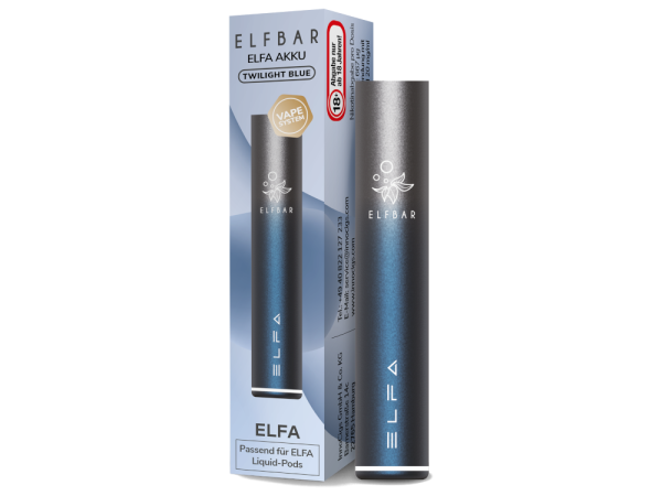 Elfbar Elfa Akku 500mAh blau silber