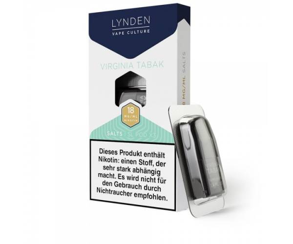 Virginia Tabak PODS für LYNDEN SL E-Zigarette