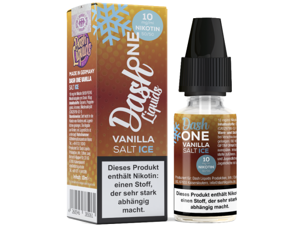 Vanilla Ice 10ml Nikotinsalz Liquid von Dash Liquids 10mg