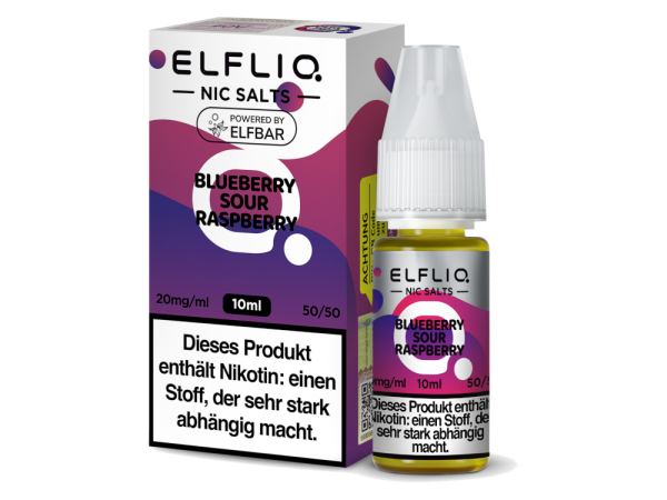 Blueberry Sour Raspberry Nikotinsalz Liquid 10ml ELFLIQ