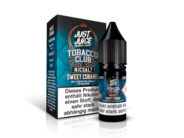 Just Juice Sweet Cubano Tobacco Nikotinsalz Liquid