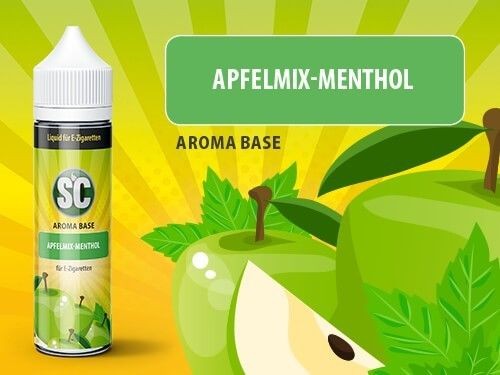 shake and vape Liquids mit 50ml Sc vApe Base mit Apfelmix-Menthol aroma