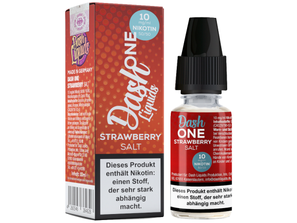 Strawberry 10ml Nikotinsalz Liquid von Dash Liquids 10mg