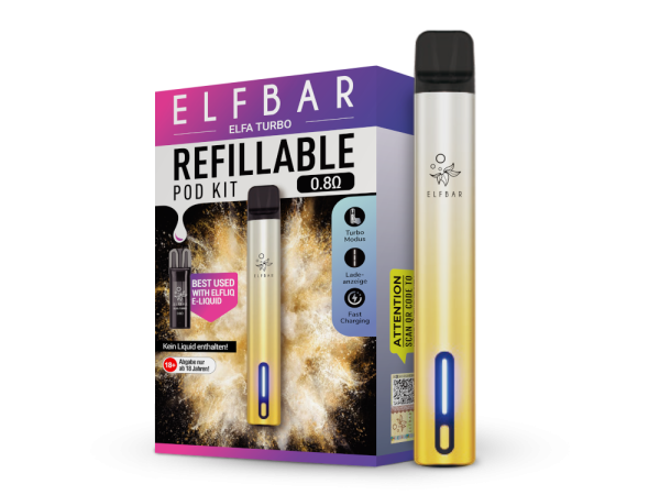 Elfa Turbo E-Zigaretten Set von Elfbar aurora Gold