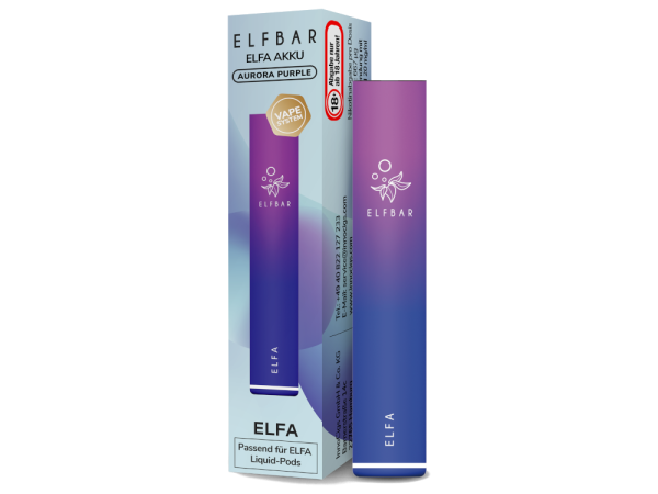 Elfbar Elfa Akku 500mAh aurora lila