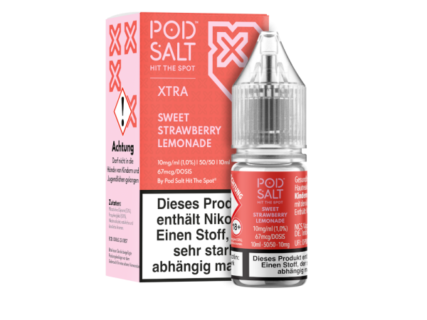 Pod X Salt Liquid Sweet Strawberry Lemonade 10mg