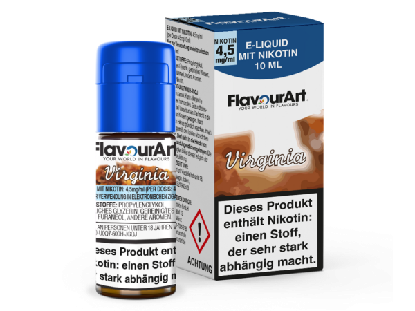 FlavourArt - Virginia E-Zigaretten Liquid 4,5 mg/ml