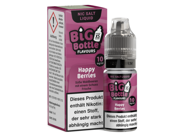 Happy Berries 10ml Nikotinsalz Liquid von Big Bottle 10mg
