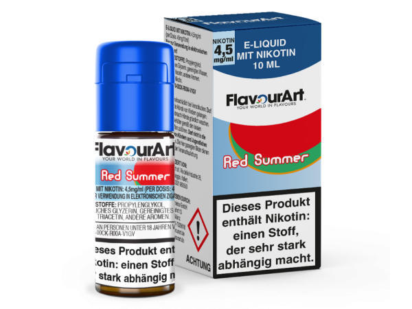 FlavourArt - Red Summer E-Zigaretten Liquid 4,5 mg/ml