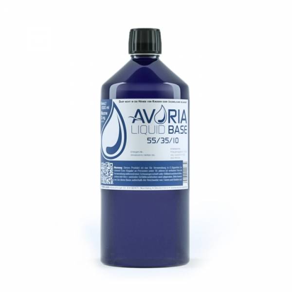 Avoria 1 Liter Liquid Base 55/35/10 ohne Nikotin