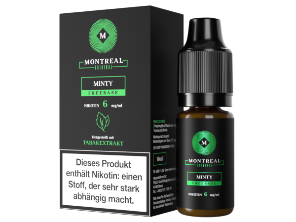 Montreal Original - Minty E-Zigaretten Liquid 6 mg/ml