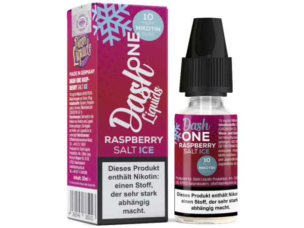Raspberry Ice 10ml Nikotinsalz Liquid von Dash Liquids 10mg