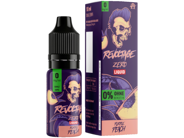 Purple Peach 10ml Nikotinsalz Liquid Revoltage 0mg Nikotin