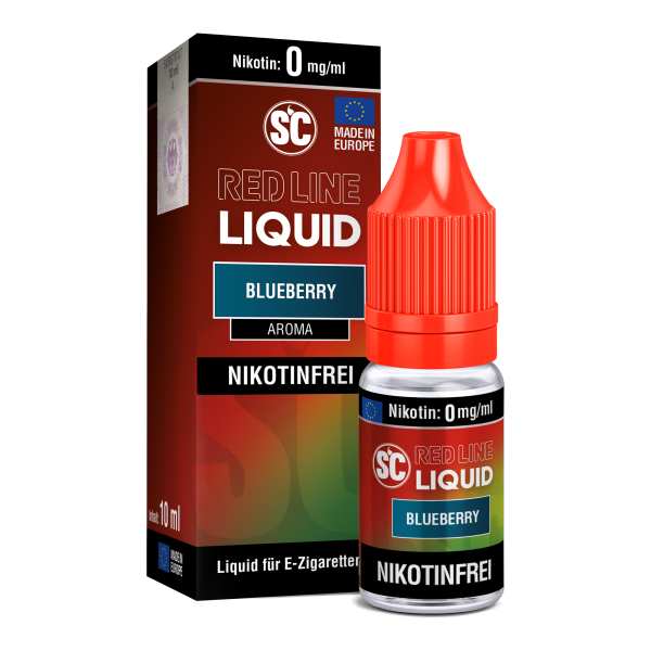 SC Red Line Blueberry E-Liquid 10 ml –ohne nikotin