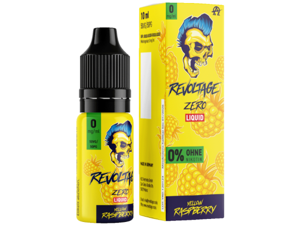 Yellow Raspberry 10ml Nikotinsalz Liquid Revoltage 0mg Nikotin