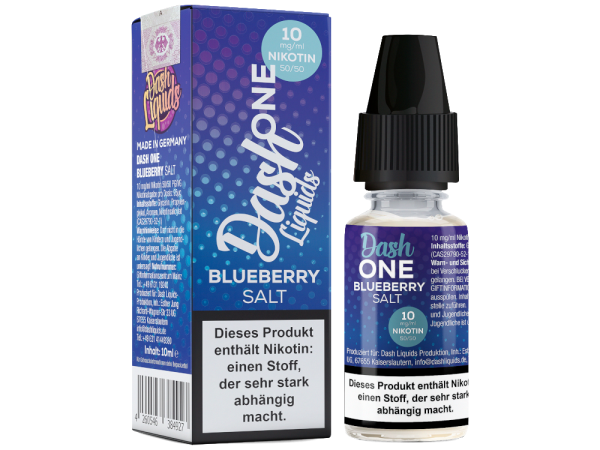 Blueberry 10ml Nikotinsalz Liquid von Dash Liquids 10mg