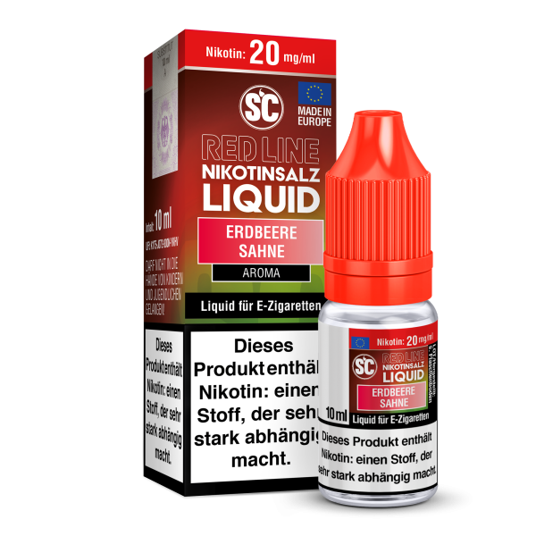 Erdbeere Sahne Liquid SC Red Line 10ml