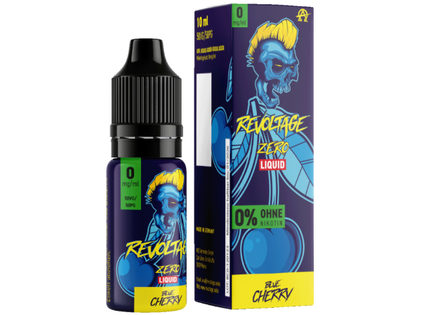 Blue Cherry 10ml Nikotinsalz Liquid Revoltage 0mg Nikotin