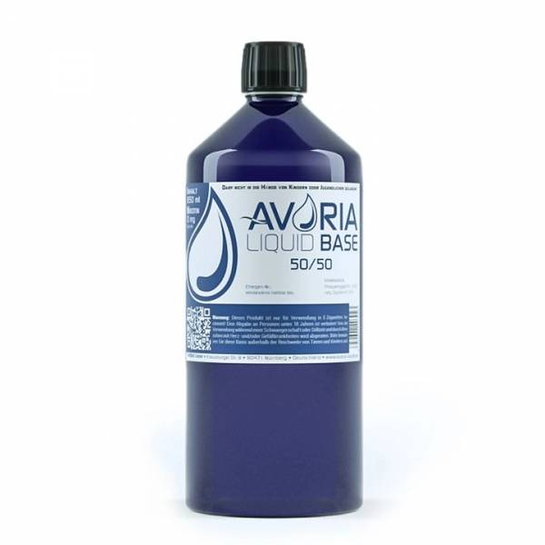 Avoria 1 Liter Liquid Base 50/50 ohne Nikotin