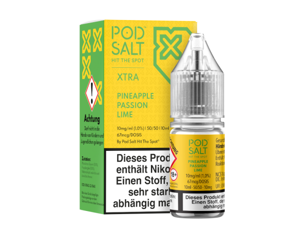 Pod X Salt Liquid Pineapple Passion Lime 10mg